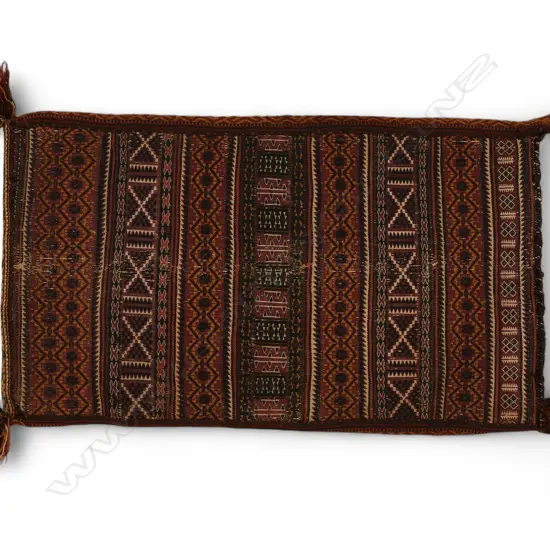 Baluch wool goat flatweave bag,